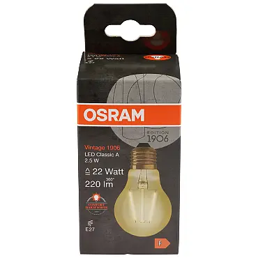 Lyspære LED 220 lm Classic gold E27 Osram
