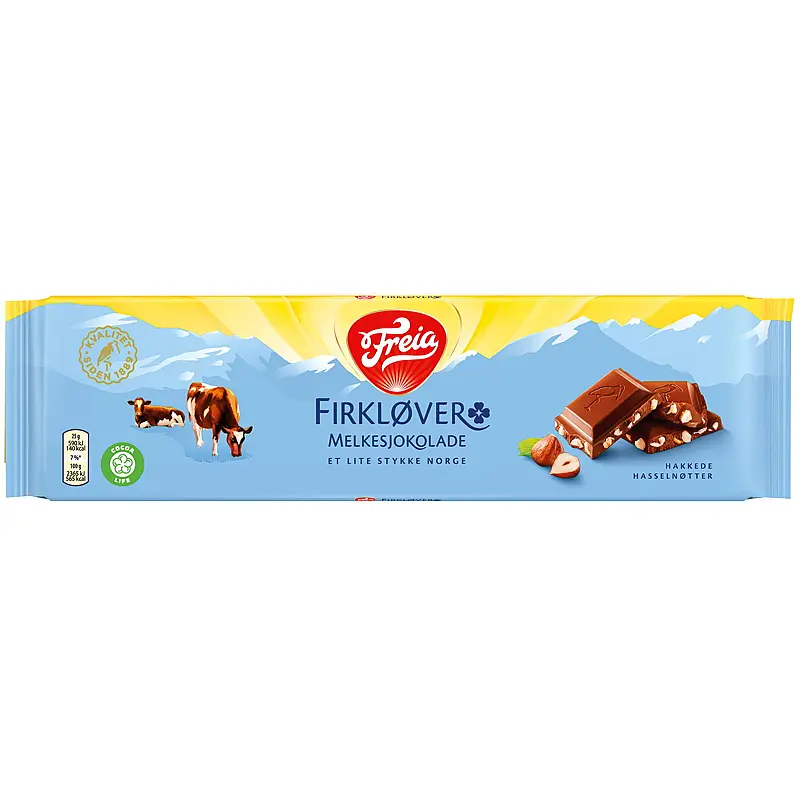 Melkesjokolade Firkløver 200 g Freia