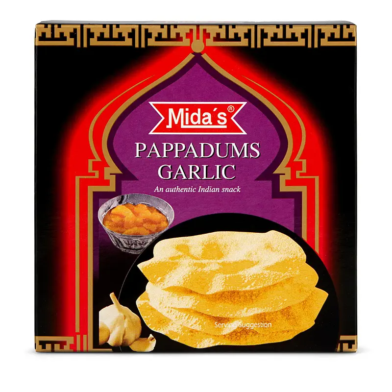 Pappadum 110 g Garlic