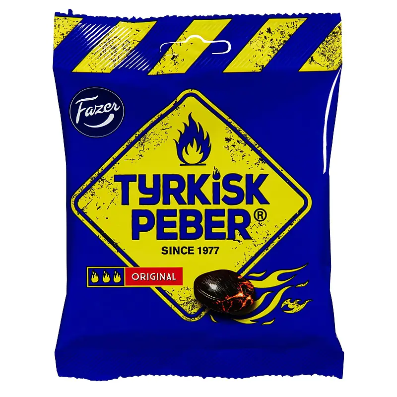 Tyrkisk pepper 120 g Original, Fazer