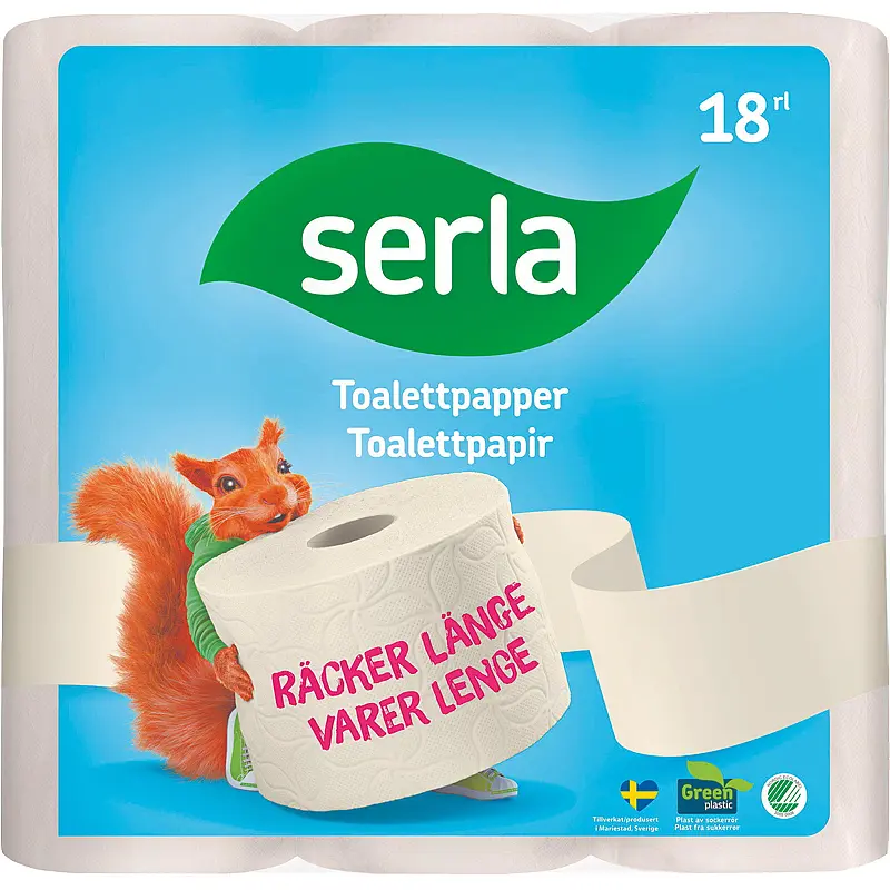 Toalettpapir 18-pk Serla