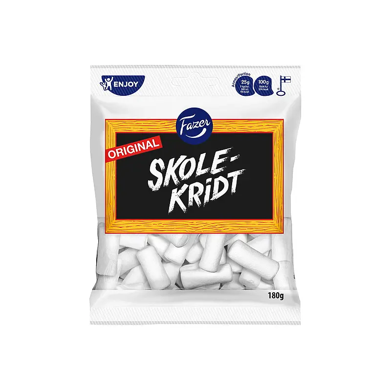 Skolekritt 180 g Fazer