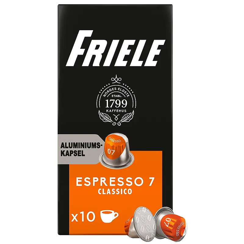 Friele 10 stk kapsler Espresso