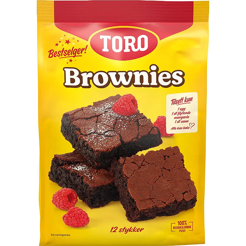 Brownies bakemiks, 552 g Toro