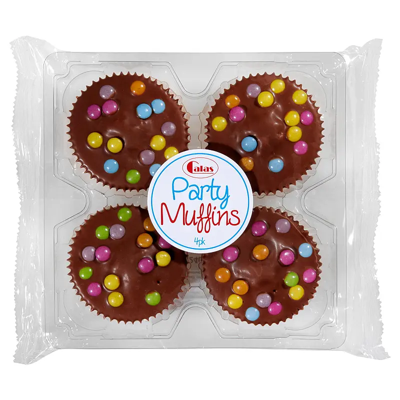 Party muffins 4-pk, 240 g