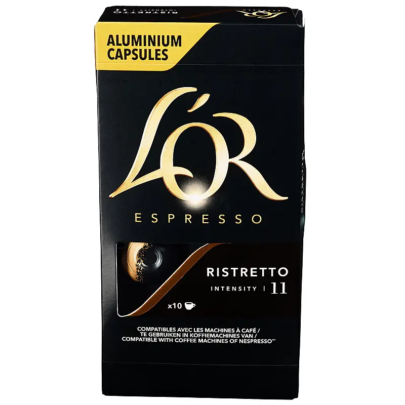 Kaffekapsel 10 stk L`or Ristretto Espresso
