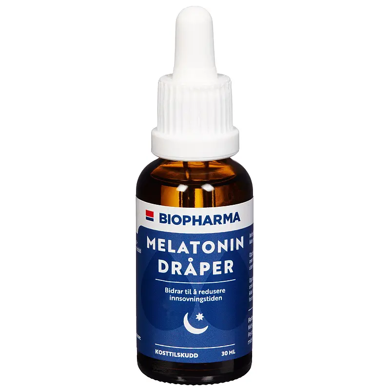 Melatonin dråper 30 ml Biopharma