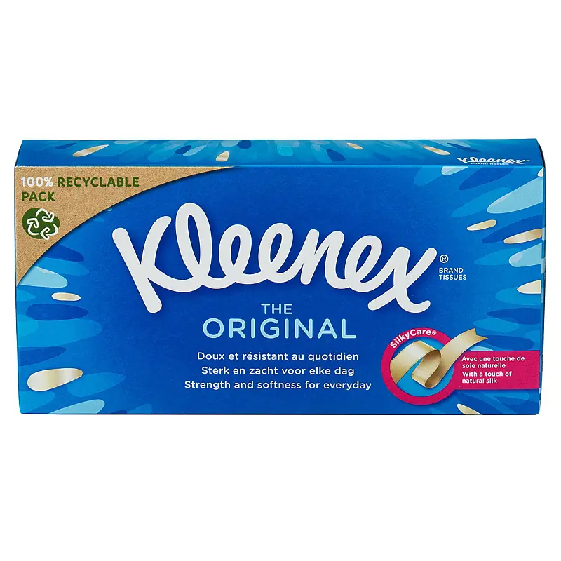 Lommetørkle i boks 72 ark Kleenex