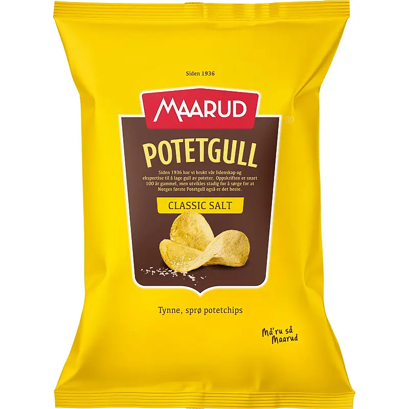 Potetgull 240 g classic salt Maarud