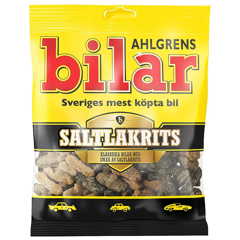 Ahlgrens Bilar Saltlakrits 130g