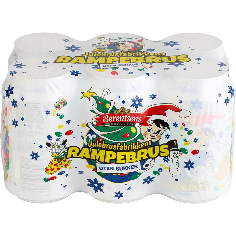 Julebrus u/sukker 6-pk 0,33 l boks Rampebrus